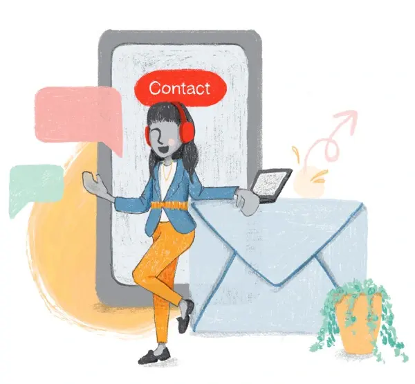 Contact us illustration